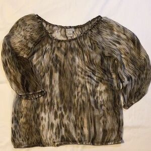 Lucky Brand Sheer Blouse
